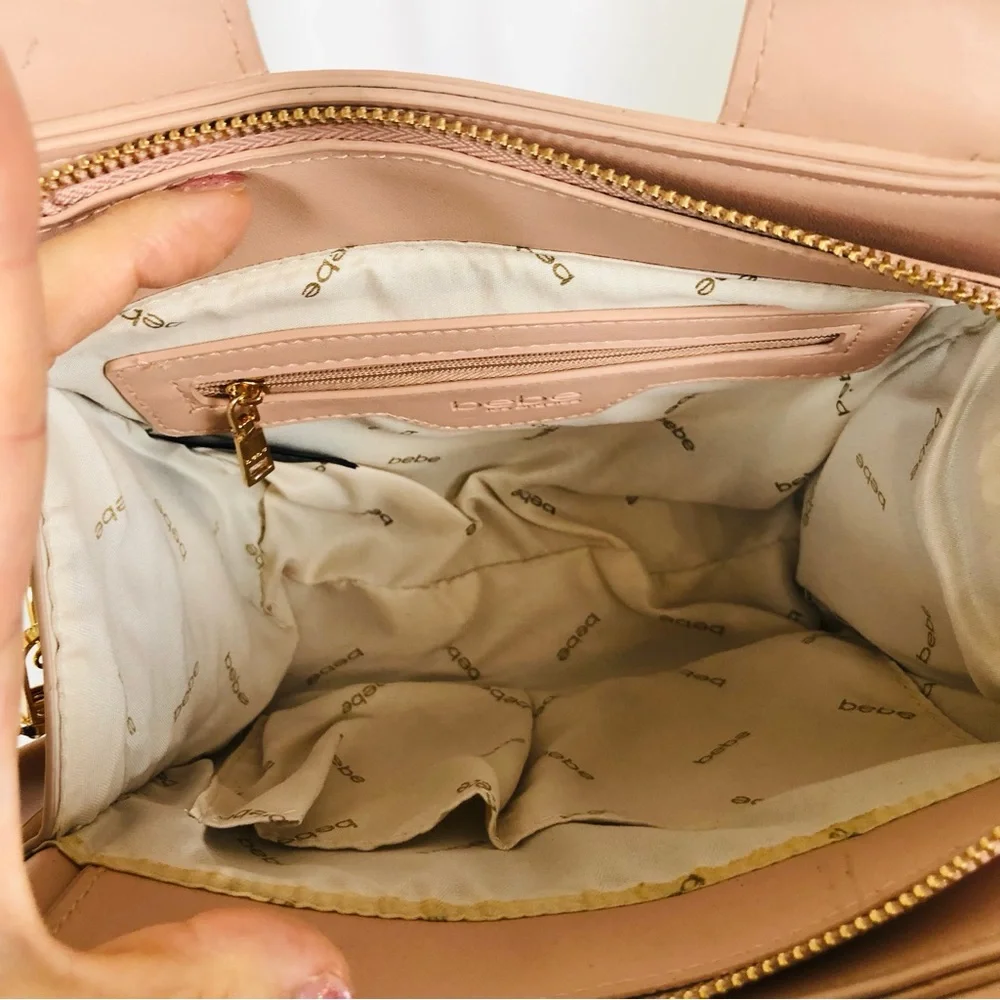 NWT Bebe Hana Mini Satchel Crossbody Bag Pink (B1)